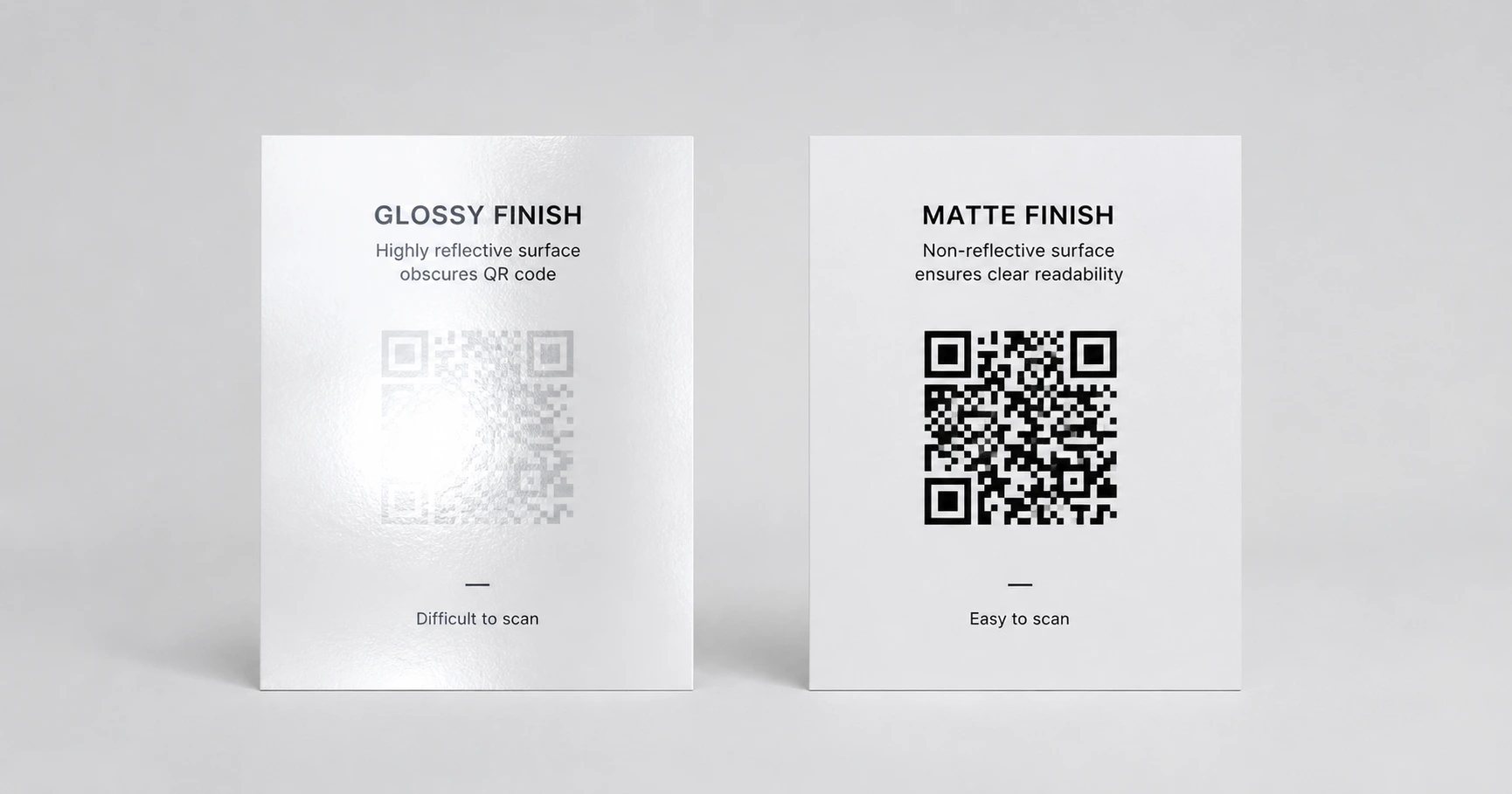 Matte vs. Gloss: The Definitive Guide to Printing QR Codes